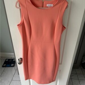 Calvin Klein Peach Mini Dress